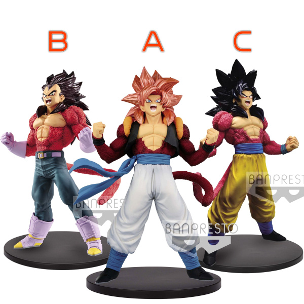 Repaint 2D Comic Color Dragon Ball Figure - Super Saiyan 4 Goku