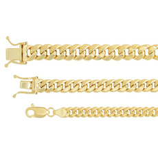 Charm Bracelet, yellow gold, Chain Necklace, Jewelry