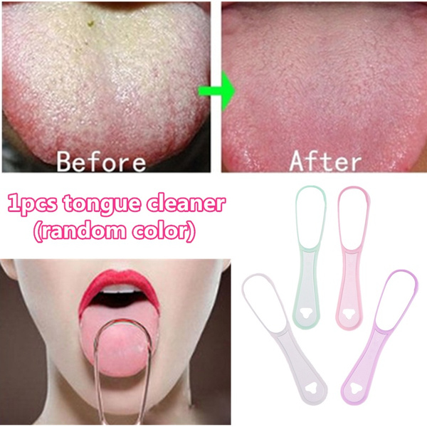 Plastic Tongue Cleaner And Scraper - Pink