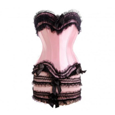 corset top, pink, Goth, Fashion