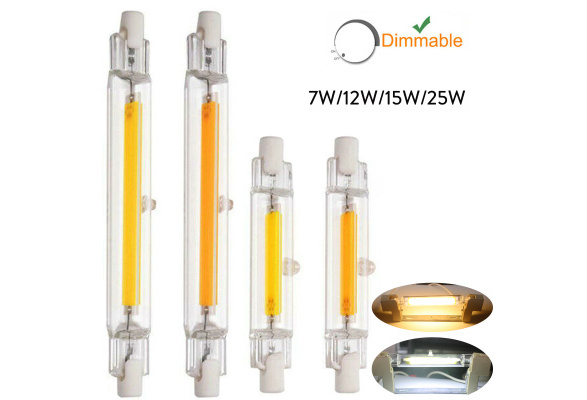 Ranpo 25W 15W 12W 7W Dimmable R7s LED 118mm 78mm Light Bulb COB Tube Lights  Replace 50W - 250W Halogen 110V 220V Lamps Home Decor