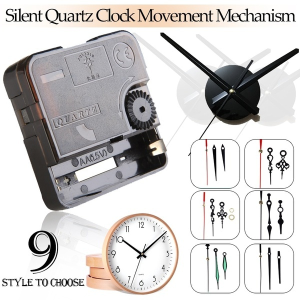 1Set Quartz Clock Movement Mechanism DIY Kit Battery Powered Hand Tool Set New 