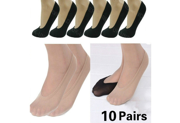 Hot Fashion Amaing Ultra Thin Transparent Socks Women Ladies Girls  Invisible Footsies Shoe Liner Trainer Ballerina Socks 10 Pairs