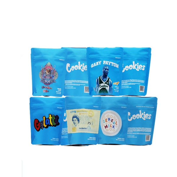NEW 50/100x Cookies Bags Smell Proof Cali Bags SF Mylar Bags Cali ...