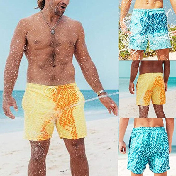 water changes color beach pants 