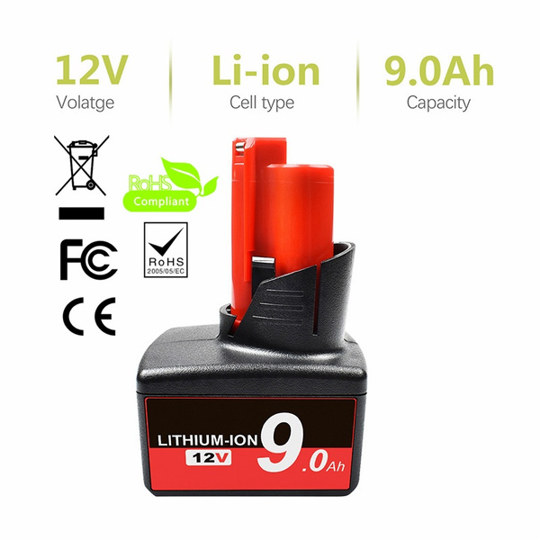 M12 best sale 9ah battery