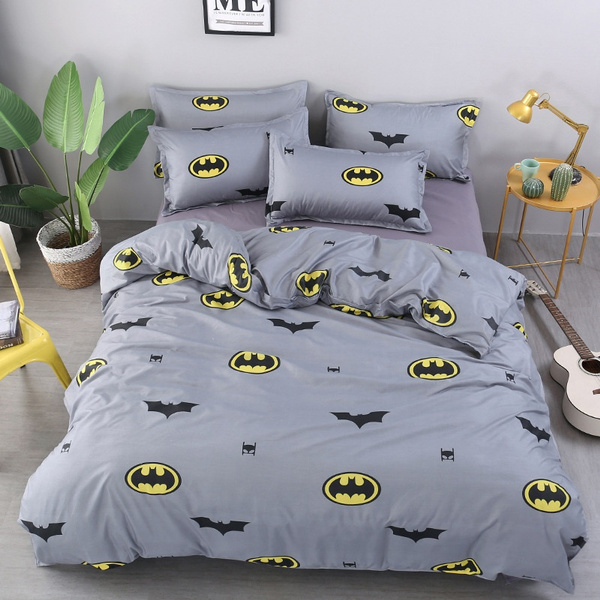 Batman Printing Cotton 2 3 Pcs Bedding, Batman Twin Size Bed Sheets