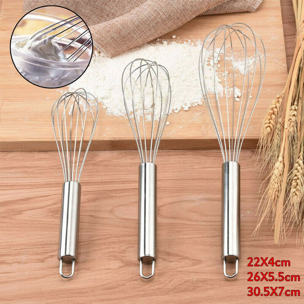 1x8 10 12 Stainless Steel Balloon Wire Whisk Whip Mix Stir Beat Egg