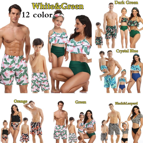 Two Piece Family Matching Swimsuit Parent-Child Mother Daughter