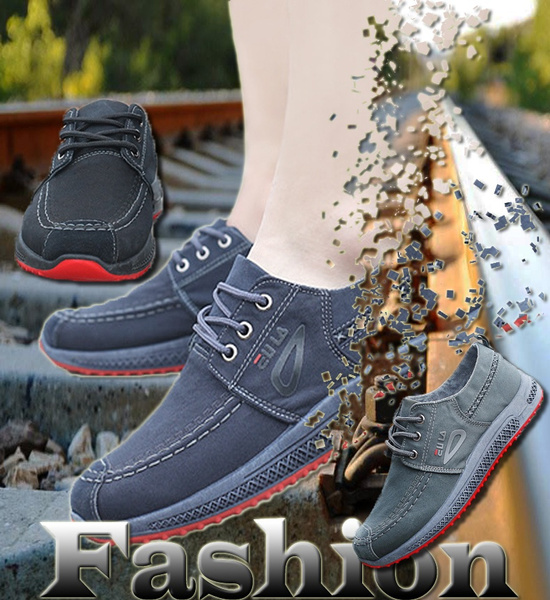 Washed denim cheap canvas shoes