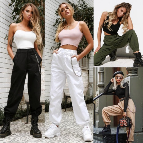 women's cargo pants pockets
