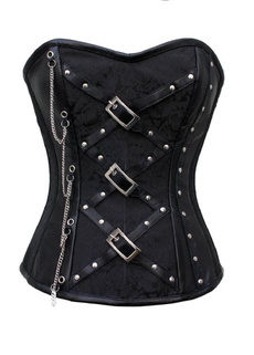 corset top, Goth, brocadecorset, overbust corset