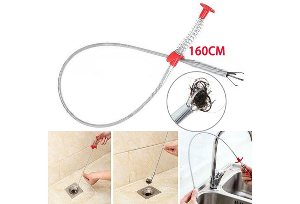 60cm Spring Pipe Dredging Tools, Drain Snake, Drain Cleaner Sticks Clog  Remover Cleaning Tools Household for