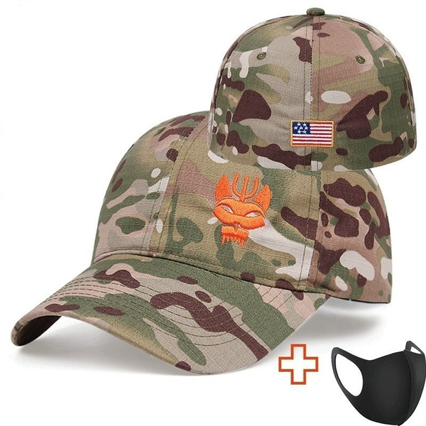 Military fans embroidered baseball caps 