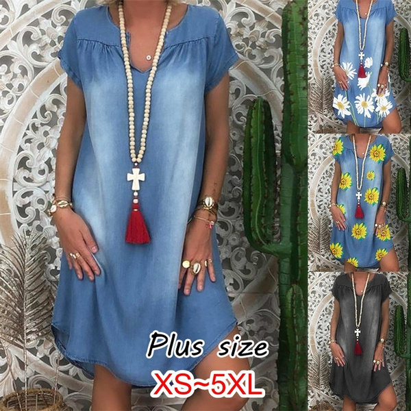 loose denim dress