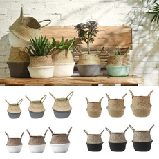 gardenflowerpot, laundrybasket, Decor, Flowers