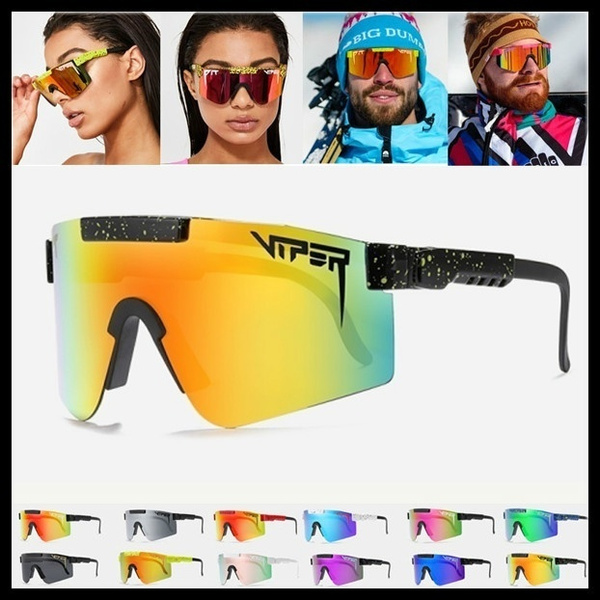 Pit Viper Polarized Sunglasses  Oversized Windproof Sport Glasses