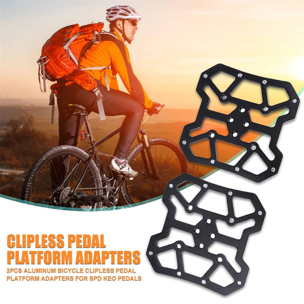 1pair Bicycle Pedal Cleats Pedal Adapter MTB Bike Clipless Pedal Cycling Acc