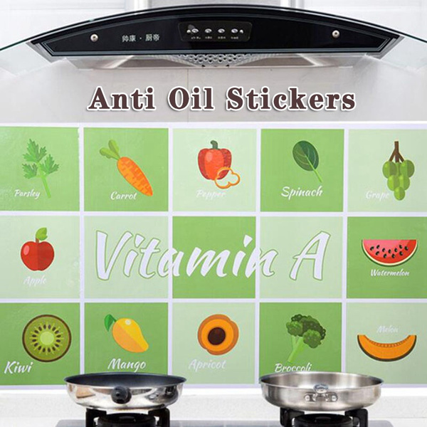 Kitchen Oil Proof Waterproof Sticker Selfadhensive Heat Resistant