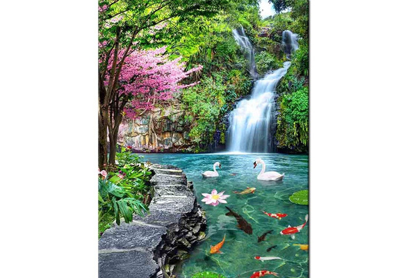 5d Diy Diamond Painting Koi Fish Feng Shui Carp Lotus Pond Pictures Full  Drill Diamond Embroidery Mosaic Big Size Decor -  UK