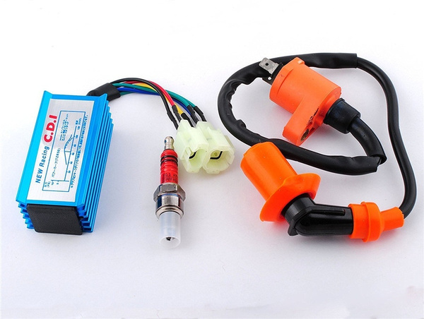 6 Pin Male Plug Racing Ac Cdi Box 50 Cm Length Ignition Coil 10mm 6 Pin Male Plug Racing Ac Cdi Box 50 Cm Length Ignition Coil 10mm
