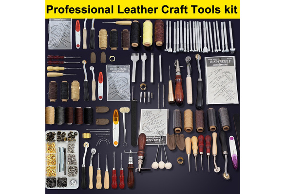 5 Style Set Professional Leather Craft Hand Tools Kit with