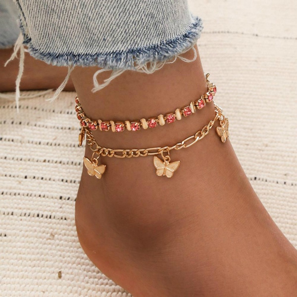 Fashion Ankle Bracelets Anklets For Women Beach Accessories Ankle Bracelet  Stainless Steel Leg Bracelet Sandals Foot Jewelry - Anklets - AliExpress