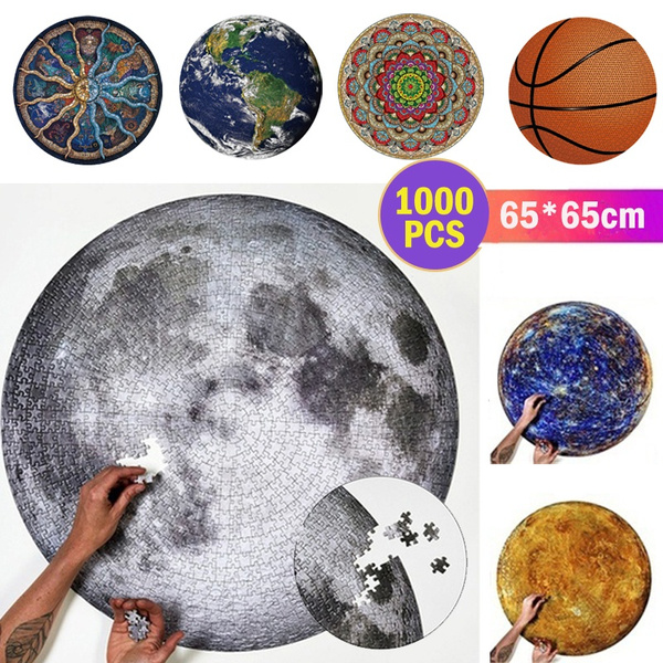 1000 Educational Jigsaw Puzzle Round Puzzles Adult Kids Toys Gift Constellation 