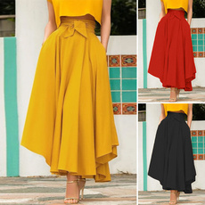Summer, long skirt, Taille, Zip