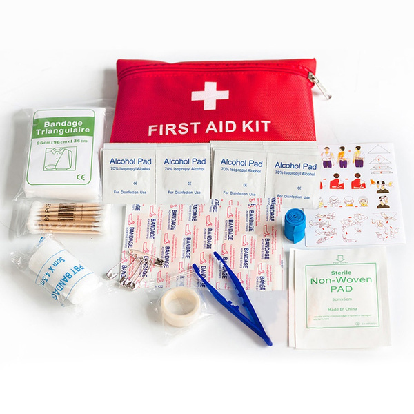 First Aid Kit Medical Emergency Equipment Kits For Emergency, Survival, Hiking, Backpacking 12