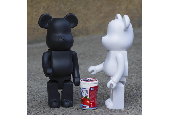 Bearbrick 400 DIY Black PVC Action Figure Toy 28CM Be@rbrick TOY Gifts G G 