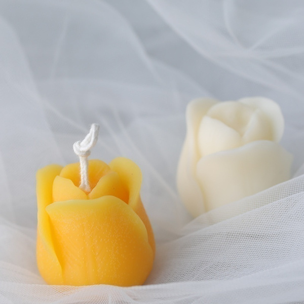 Aromatherapy Candle Silicone Mold 3D Rose Flower Shape Soap