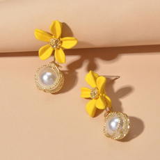 earringgift, Joyería de pavo reales, Pearl Earrings, Earring