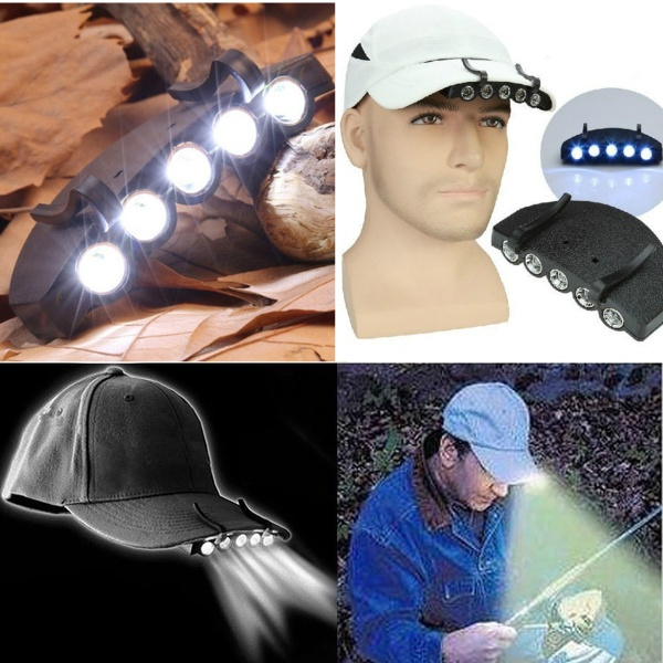 hat with torch light