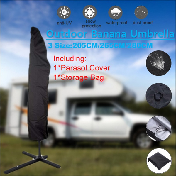 280Cm/265Cm/205Cm Large Parasol Cover Banana Umbrella Cover Protective Dustproof 