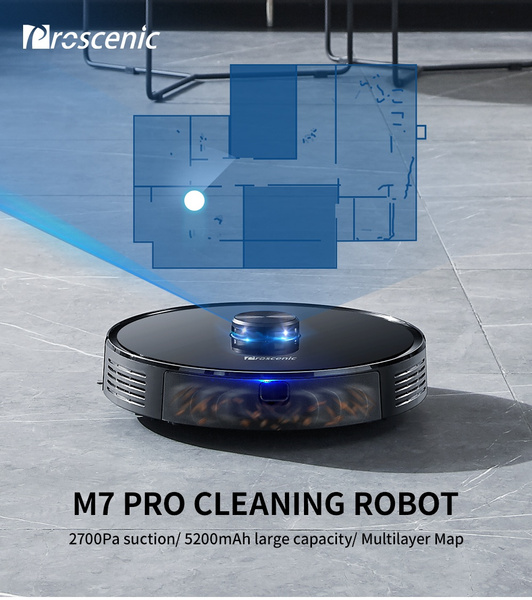 Proscenic M7 Pro LDS Robot Vacuum Cleaner, Laser Navigation