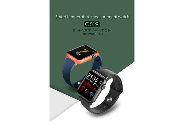 Full touch QS19 smart watch body temperature 24 hours measuring heart rate  fitness tracker smart watch for Android.IOS | Wish