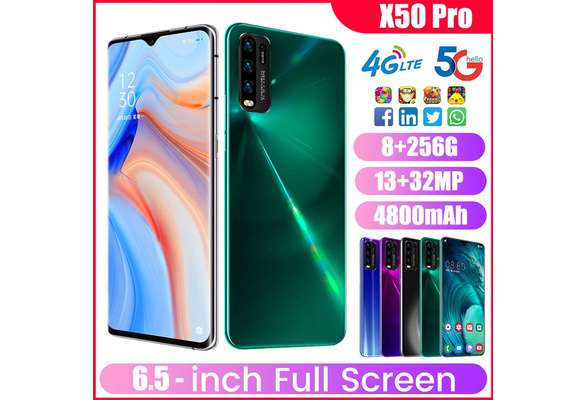 7.2 Inch U-type Screen 19:9 Cell Phones,Android 6.0 1GB+16GB Face ID 4G Dual SIM Card Smartphone Rose Gold Unlocked Smartphone,X50 PRO