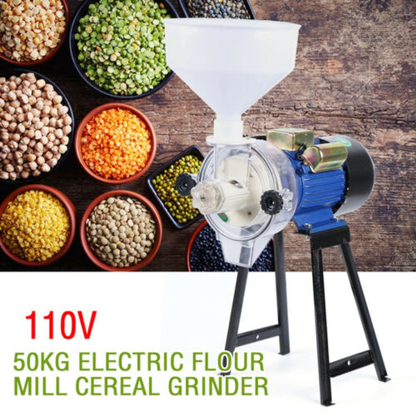 Electric Grinder Mill Machine Corn Grain Wheat Cereal Feed Wet Dry