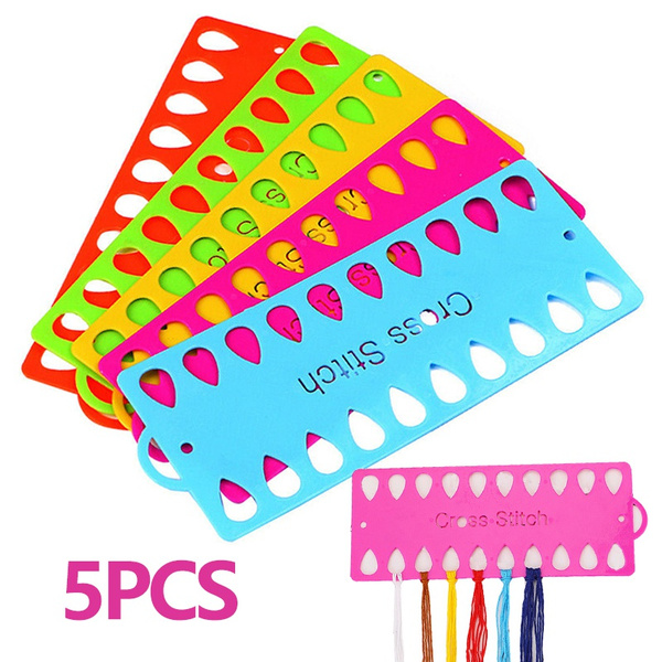 5Pcs Random Color Cross Stitch Thread Organizer Embroidery Floss