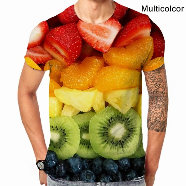 Short-sleeved T-shirt 3D Men Tee | Wish