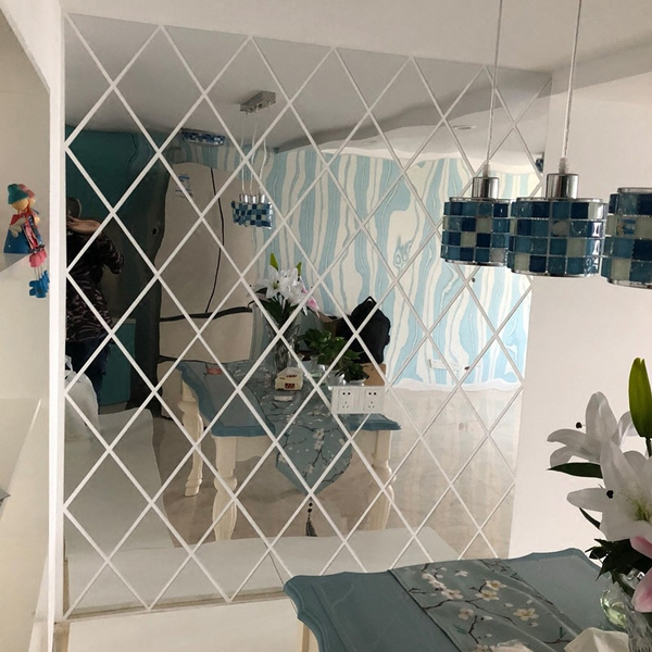 Diamond Spliced Stickers Self Adhesive Acrylic Mirror Sheets Wall Decals Wish - Mirror Sheets For Walls Diamond Spliced Stickers Self Adhesive Acrylic Mirror Sheets Wall Decals Wish - Mirror Sheets For Walls