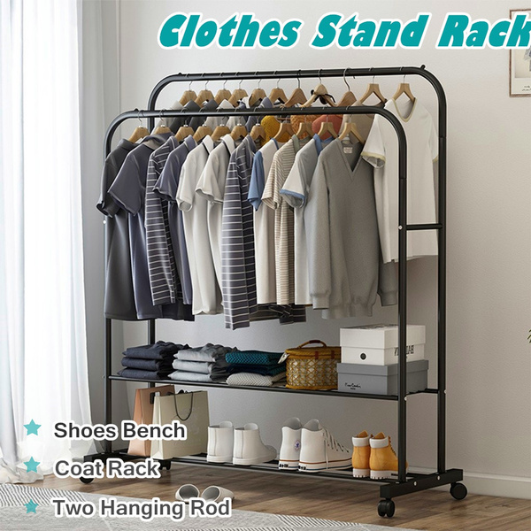 Commercial grade double online garment rack