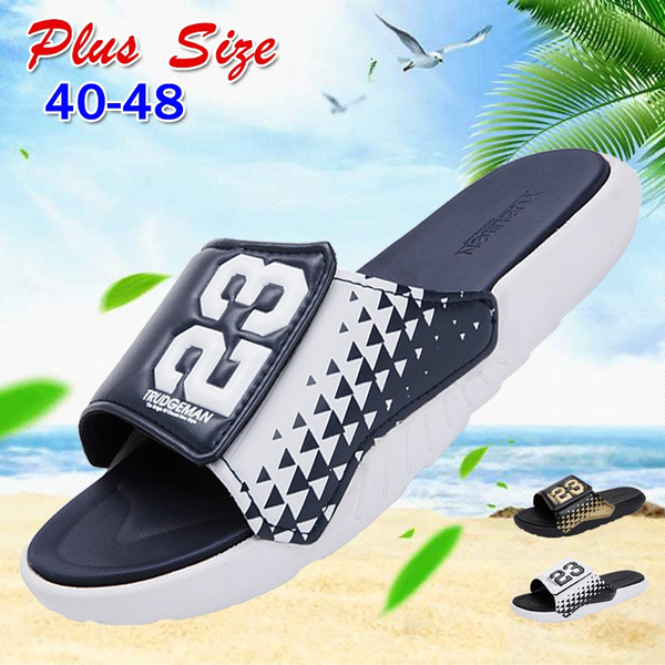 Plus Size 40 48 Men Summer Slippers Beach Slippers Trend of