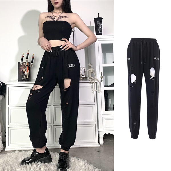 ripped cargo pants womens