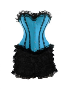 corset top, Blues, GOTHIC DRESS, Fashion