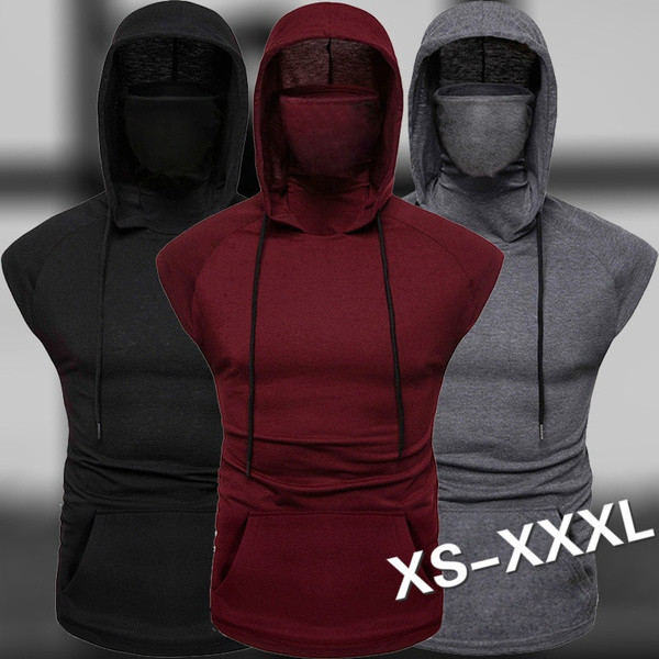Summer New Men's Personality Ninja Suit Hooded Vest Call of Duty Mask ...