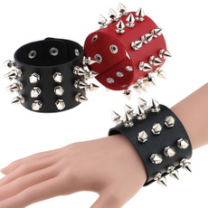 black bracelet, retrowidebracelet, Goth, blackleatherbracelet