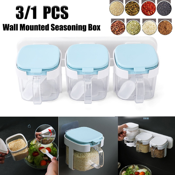 Seasoning Container with Lid Seasoning Box for Household Cooking