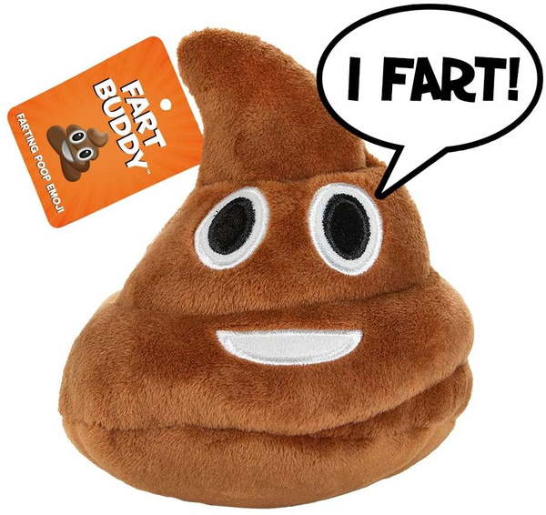 Poop Emoji Farting Plush Toy Makes Funny Fart Sounds